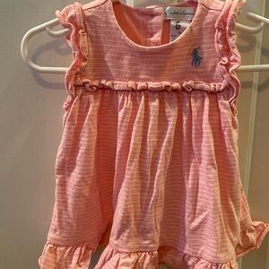 Ralph Lauren baby dress with bottoms. Size 3m